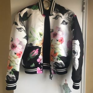 Off-White  SOLD * Duchesse satin bomber jacket.